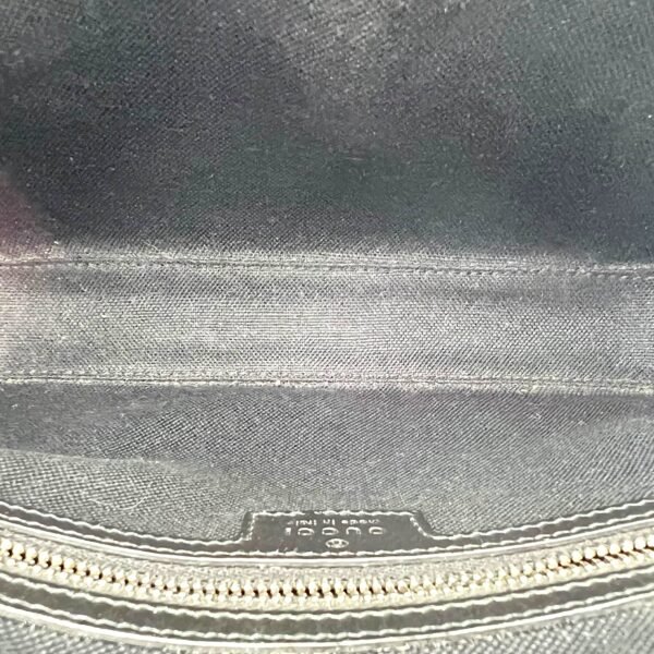 GG Supreme Black Crossbody Bag in Coated Canvas, Silver hardware - Image 6