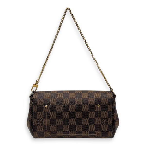 Favourite Damier Ebene Crossbody Bag in Coated Canvas, Gold hardware - Image 2
