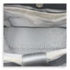 Executive Perf Top Handle Bag Grey in Calfskin, Silver hardware - Image 6