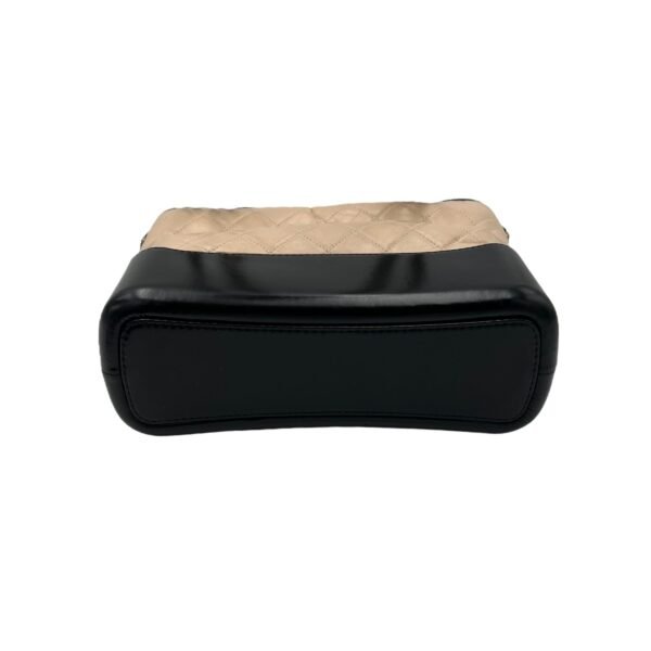 Gabrielle Large Beige Shoulder Bag in Calfskin, Mixed hardware - Image 6