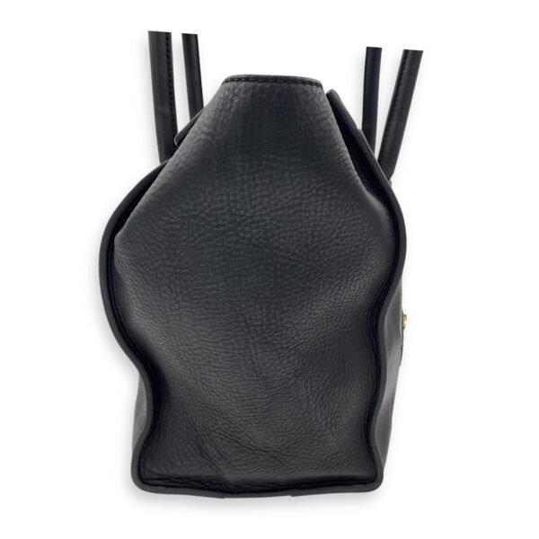 Luggage Mini Black Top Handle Bag in Calfskin, Gold hardware - Image 10