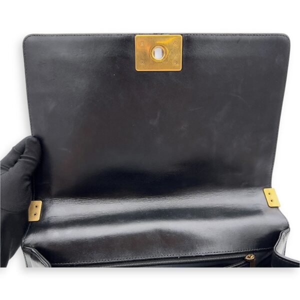 Boy Large Shoulder bag in Lambskin, Gold Hardware - Image 8