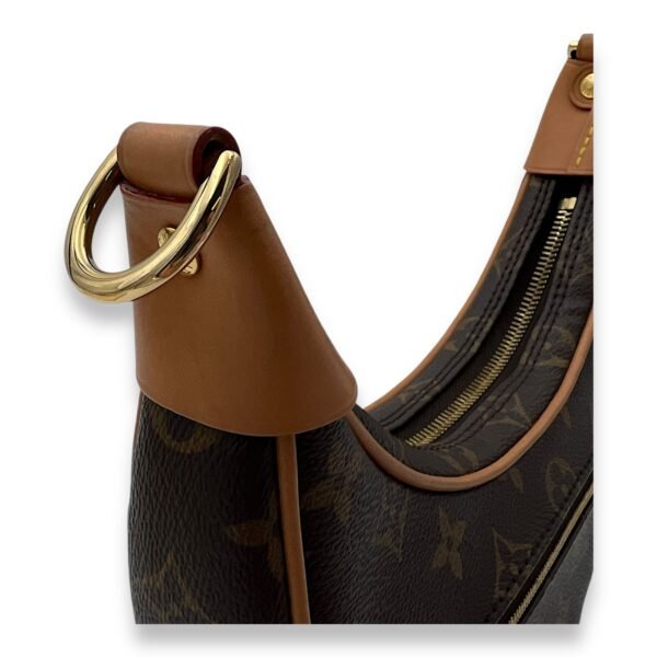 Loop Shoulder Bag Brown in Monogram Coated Canvas, Gold hardware - Image 7