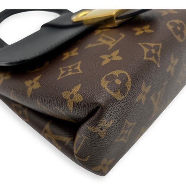 Locky BB Brown Top Handle Bag in Monogram Coated Canvas, Gold hardware - Image 11