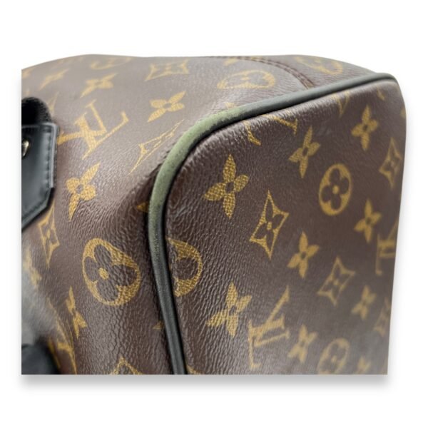 Macassar Backpack Brown in Monogram Coated Canvas, Silver hardware - Image 7