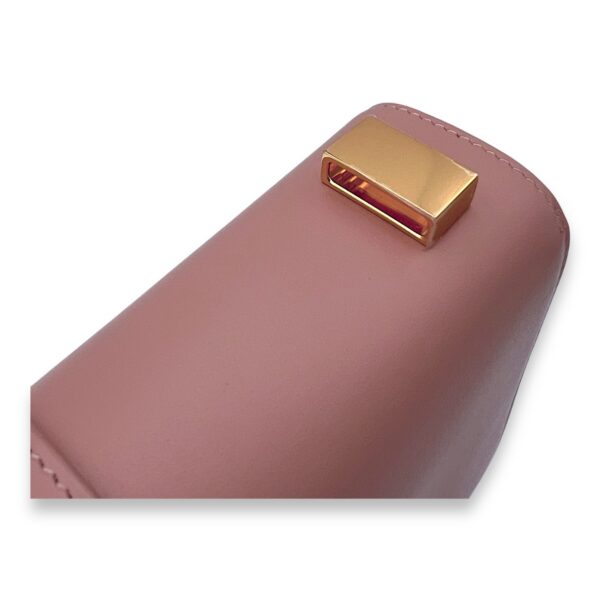 30 Montaigne Medium Pink Shoulder Bag in Calfskin, Gold hardware - Image 7