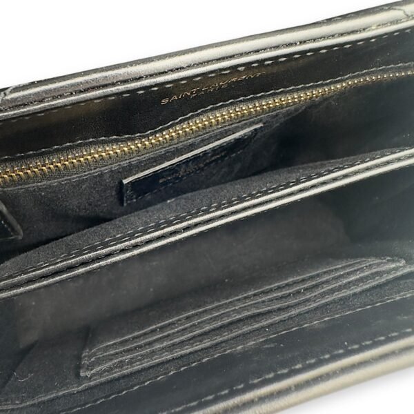 Loulou Toy Black Crossbody Bag in Calfskin, Gold hardware - Image 7