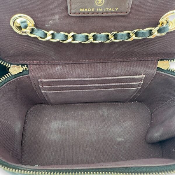 CC Vanity Bag Black in Lambskin, Gold hardware - Image 5
