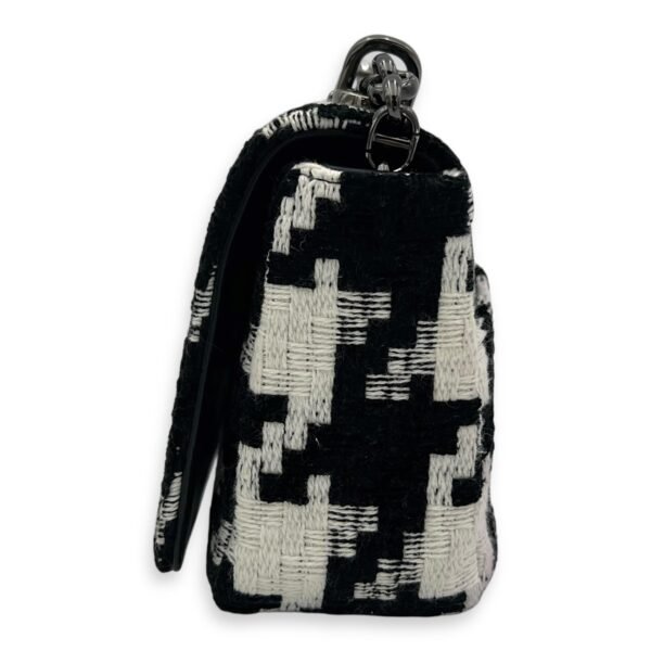 Caro Small Multi-colour Shoulder Bag in Tweed, Silver hardware - Image 4
