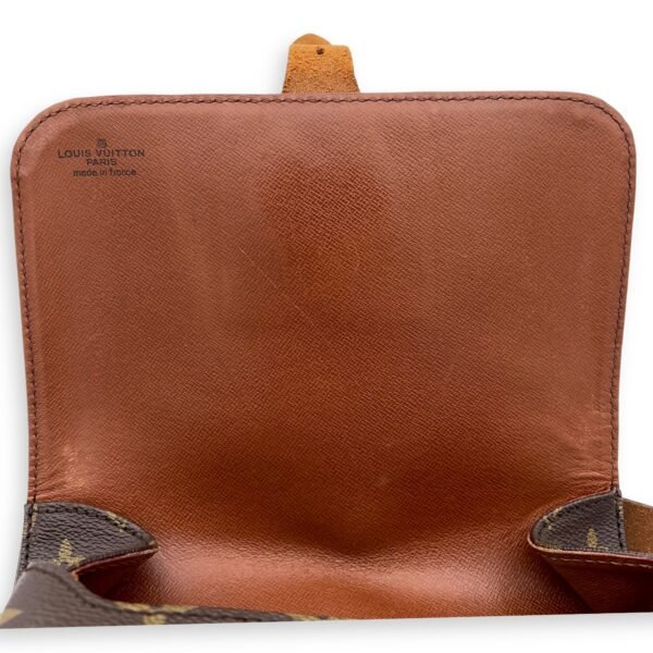 Cartesiere Crossbody Bag Brown in Monogram Coated Canvas, Gold hardware - Image 7