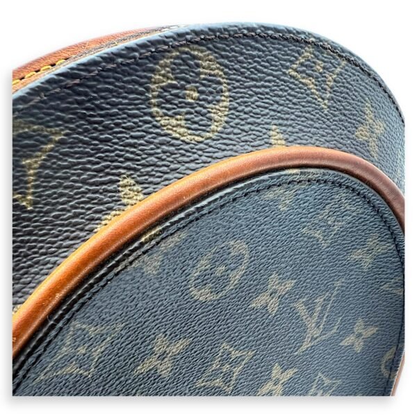 Ellipse Backpack Brown in Monogram Coated Canvas, Gold hardware - Image 7
