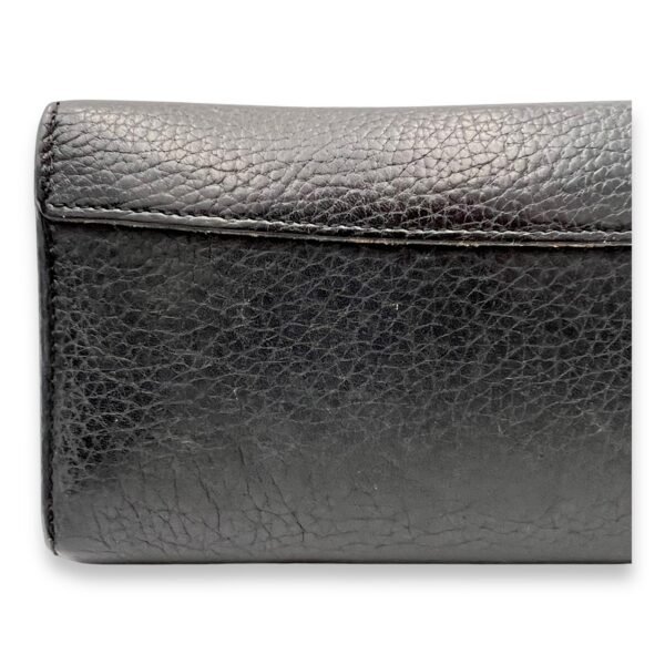 Capucines Long Black Wallet in Calfskin, Gold hardware - Image 7