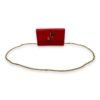 Cherry Red Wallet On Chain in Guccissima Leather, Gold hardware - Image 7