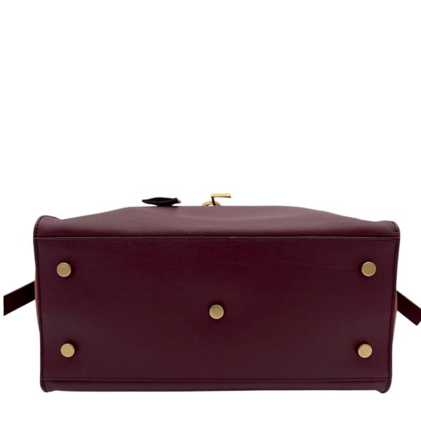 Downtown Cabas Red Top Handle Bag in Calfskin, Gold hardware - Image 5