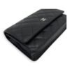 CC Wallet On Chain Black in Caviar Leather, Silver hardware - Image 9
