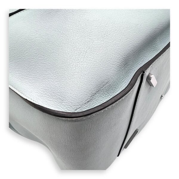 Hammock Medium Blue Top Handle Bag in Calfskin, Silver hardware - Image 7