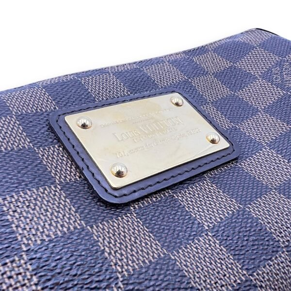 Eva Crossbody Bag Brown in Coated Canvas, Gold hardware - Image 7