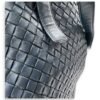 Intrecciato Shoulder Bag Blue in Lambskin, Ruthenium hardware - Image 7