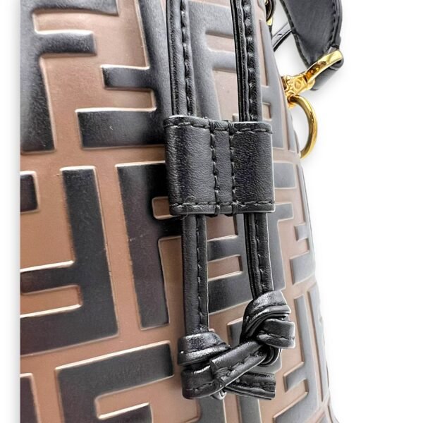 Mon Tresor Bucket Bag Brown in Calfskin, Gold hardware - Image 7