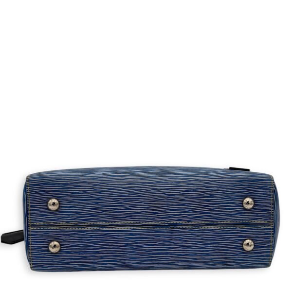 Cluny MM Blue Top Handle Bag in Epi Leather, Silver hardware - Image 3