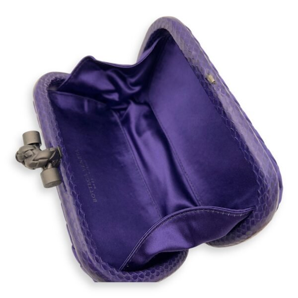 Knot Clutch Purple in Others, Ruthenium hardware - Image 3