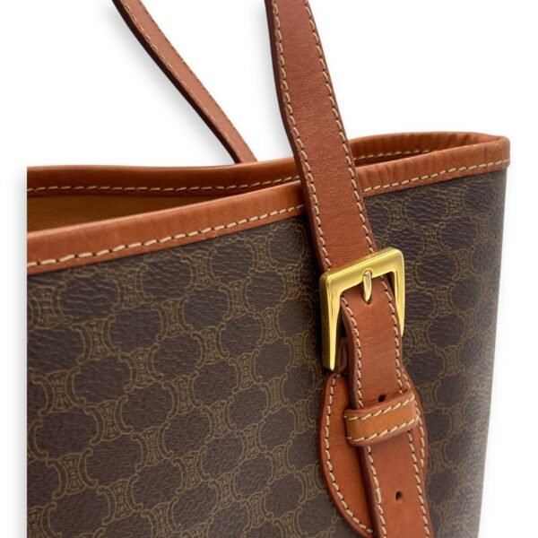 Macadam Tote Bag Brown in Coated Canvas, Gold hardware - Image 7