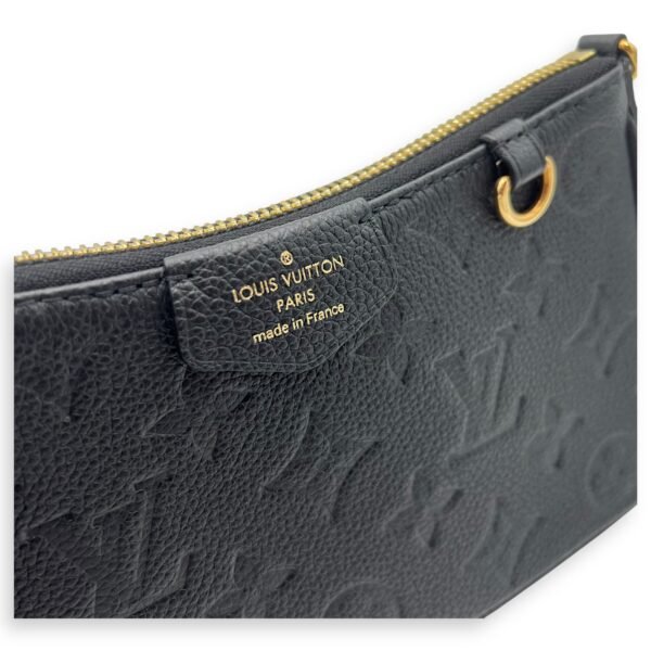 Easy Pouch On Strap Crossbody Bag Black in Monogram Empreinte Leather, Gold hardware - Image 7