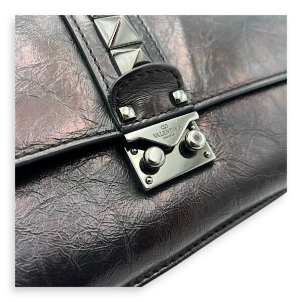 Glamlock Black Shoulder Bag in Calfskin, So Black hardware - Image 7
