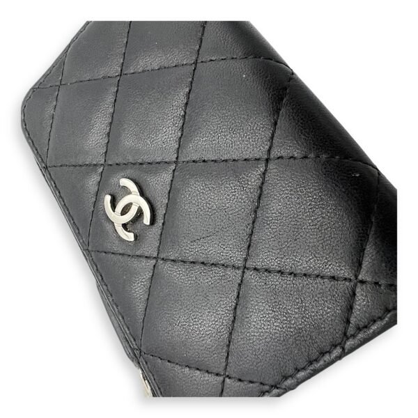 CC Wallet Black in Lambskin, Silver hardware - Image 7
