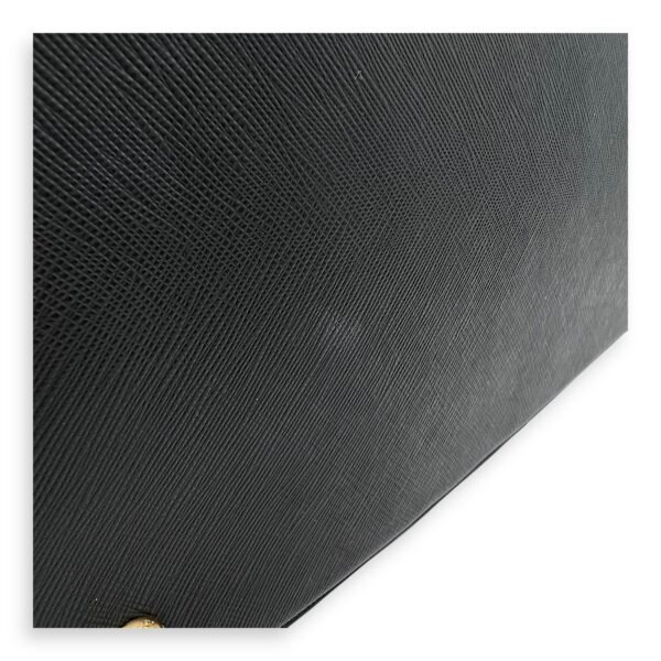 Galleria Top Handle Bag Black in Saffiano Leather, Gold hardware - Image 7