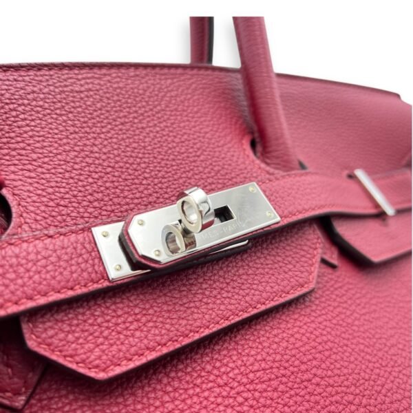 Birkin Rouge Grenat in Togo, Palladium hardware - Image 7