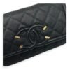 Filigree Wallet On Chain Black in Caviar Leather, Gold hardware - Image 7
