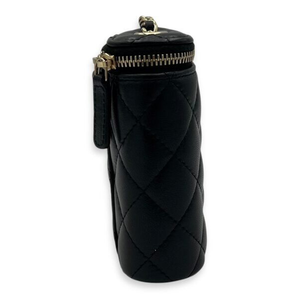 CC Vanity Bag Black in Lambskin, Gold hardware - Image 4
