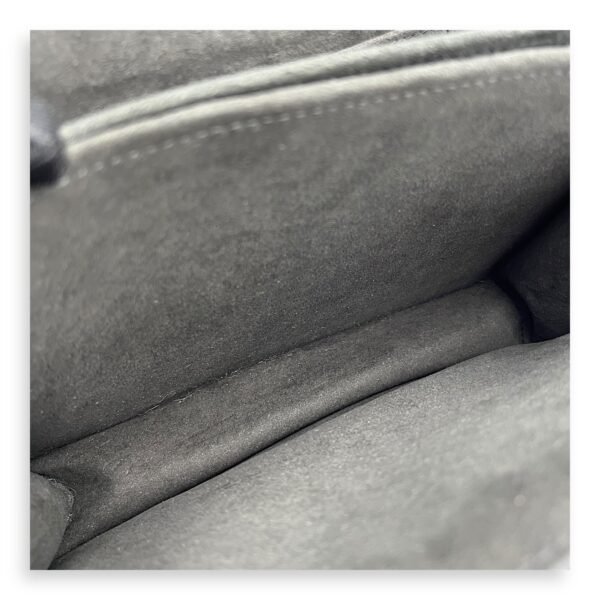 Dauphine Reverse Giant MM Brown Shoulder Bag in Coated Canvas, Silver hardware - Image 7