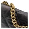 C19 Maxi Black Shoulder Bag in Lambskin, Mixed hardware - Image 6