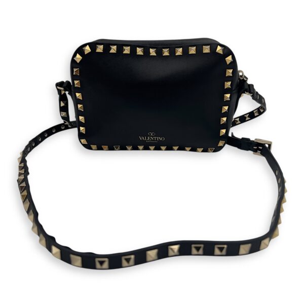 Studs Crossbody Bag Black in Calfskin, Gold hardware - Image 3