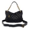 Coco Pleats Hobo Top handle bag in Caviar leather, Gold Hardware - Image 8
