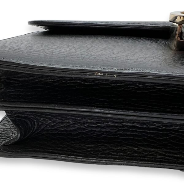 Interlocking G Black Crossbody Bag in Calfskin, Light Gold hardware - Image 9