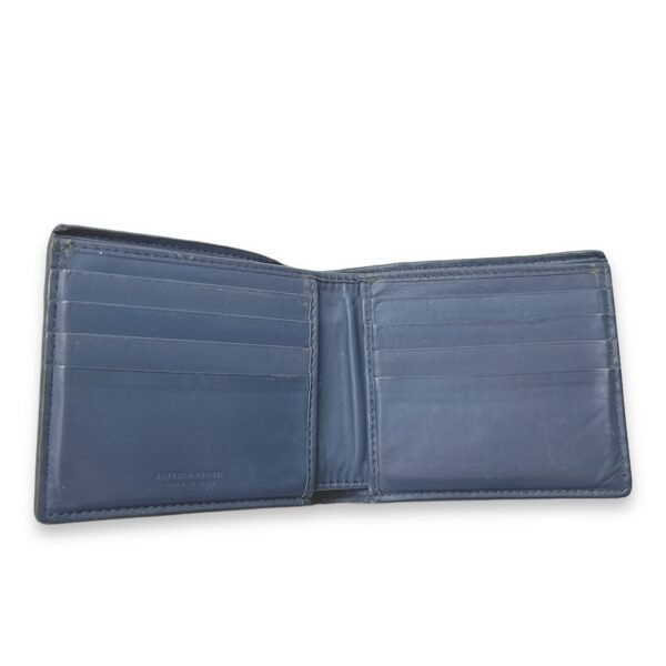 Intrecciato Compact Grey Wallet in Calfskin - Image 8