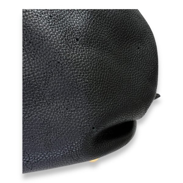 Mahina Top Handle Bag Black in Calfskin, Gold hardware - Image 8