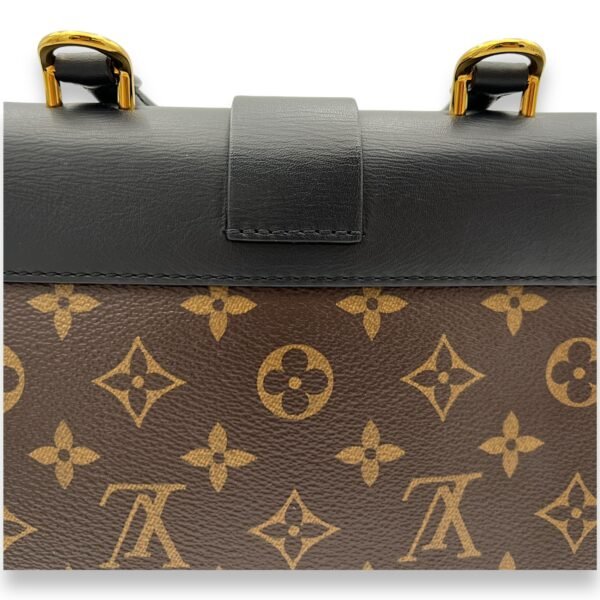 Locky BB Brown Top Handle Bag in Monogram Coated Canvas, Gold hardware - Image 8