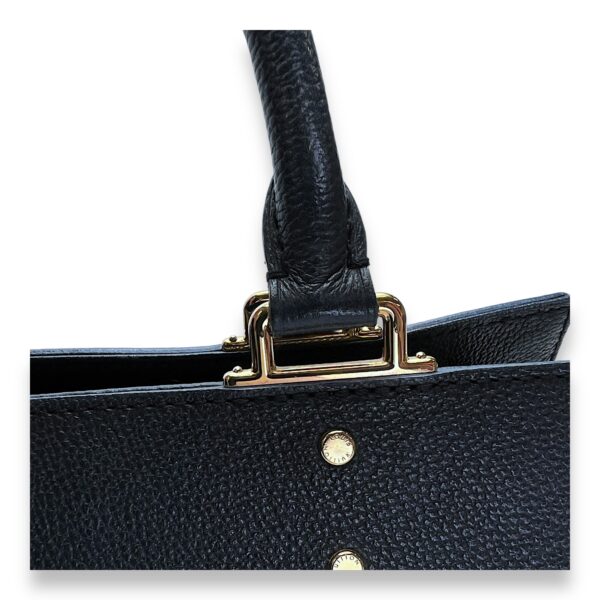 Sully PM Black Top Handle Bag in Monogram Empreinte Leather, Gold hardware - Image 8