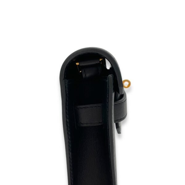 Kelly Depeches Black in Calfskin, Gold hardware - Image 8