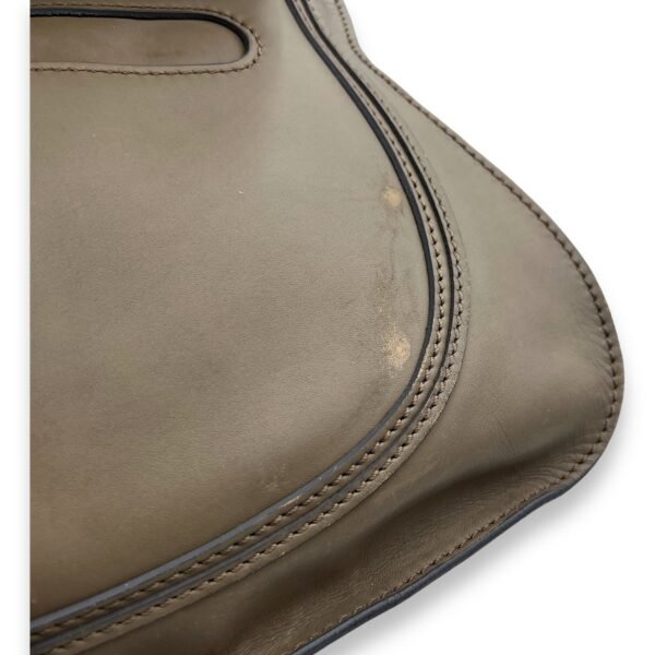 Marcie Shoulder Bag Grey in Calfskin, Light Gold hardware - Image 8