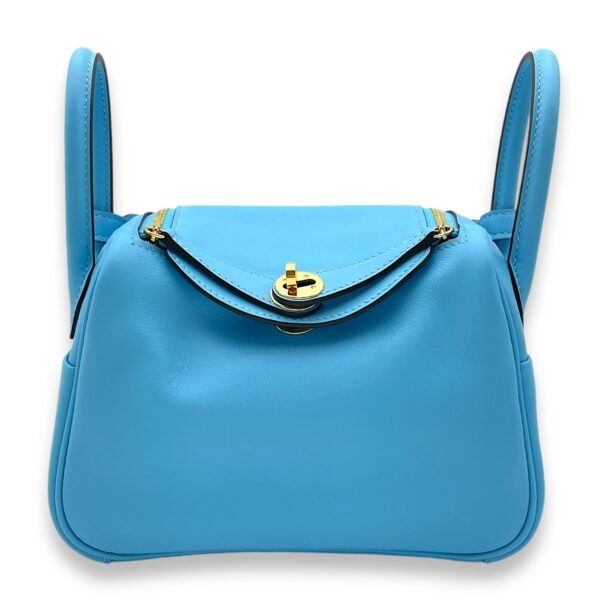 Lindy Mini Celeste in Swift, Gold hardware