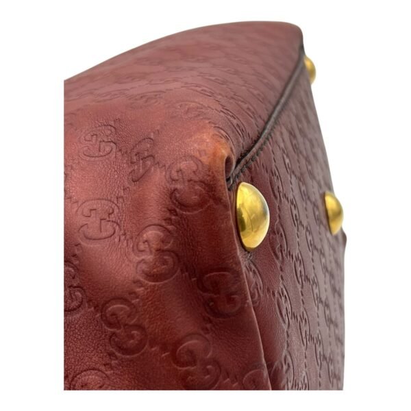 Babouska Tote Bag Red in Calfskin, Gold hardware - Image 8
