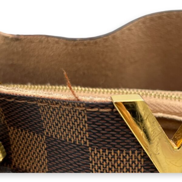 Kensington Top Handle Bag Brown in Coated Canvas, Gold hardware - Image 8