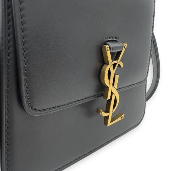 Kaia Crossbody Bag Black in Calfskin, Gold hardware - Image 8