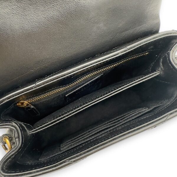 Loulou Toy Black Crossbody Bag in Calfskin, Gold hardware - Image 12