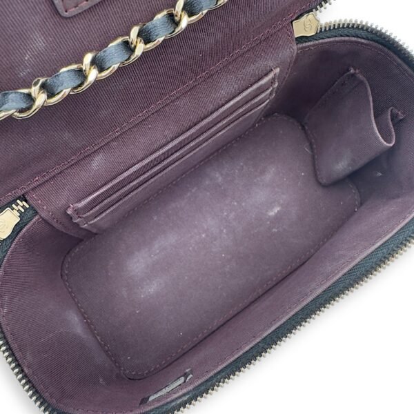 CC Vanity Bag Black in Lambskin, Gold hardware - Image 4
